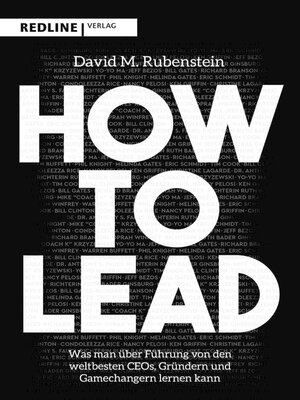 cover image of How to lead